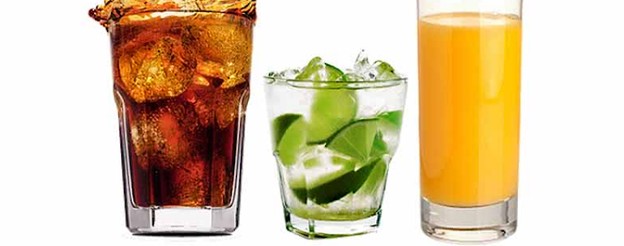 Refri ou suco ou água.