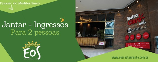 Combo Jantar + Par de Ingressos 🍽️🎟️