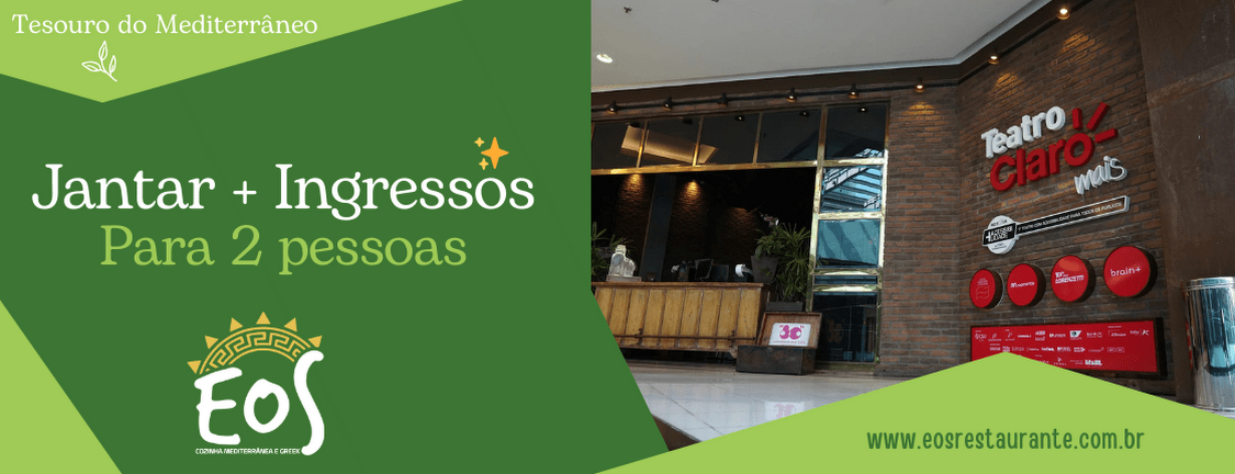 Combo Jantar + Par de Ingressos 🍽️🎟️